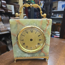 Antique Onyx And Brass