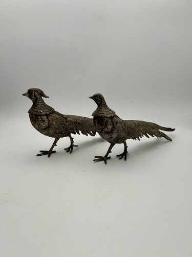 Silver plated pheasant table - silver,