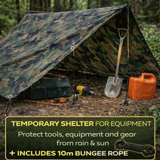 Camo Waterproof Tarpaulin
