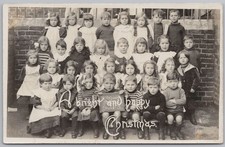 HASTINGS Sussex St Marys School Infants Group 3 RP Postcard c1915