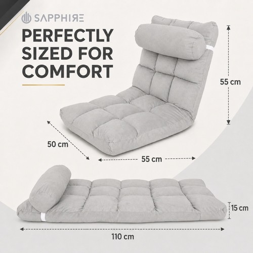 Floor chair with back support - with,
