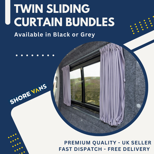 Transit custom curtains - curtains, twin