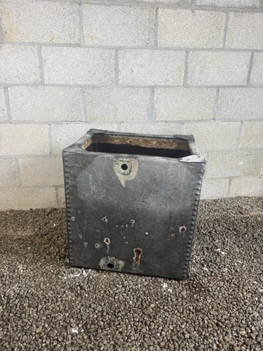 Vintage galvanised water tank - vintage,