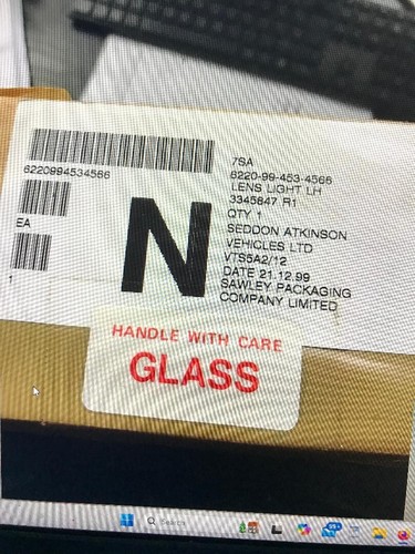 Pair headlamp glass - pair,
