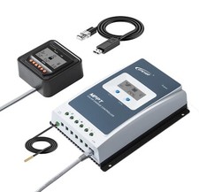 Epever 40A/30A/20A/10A MPPT Solar Charge Controller 12V/24V With Meter MT52 And Cable CE