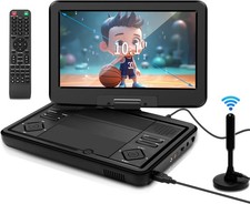 10.1 inch LED Screen Portable DVD Player Built-in TV DVB-T2,USB/HDMI/AV, Rechar