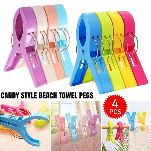 Jumbo beach towel pegs - 4,