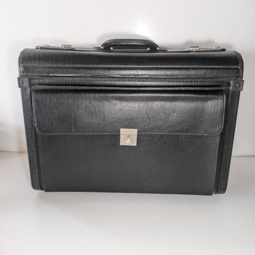 Quality leather wheeled black - wheeled,
