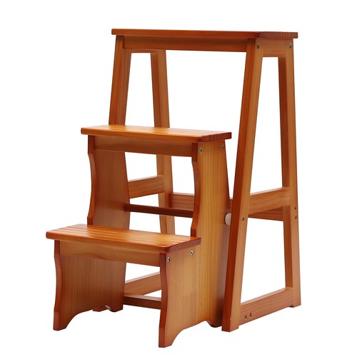 Step folding library ladder - library,