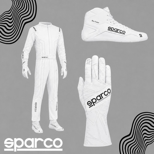 Pro white kart - go, suit