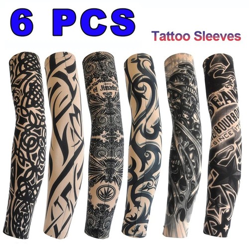 6pcs tattoo sleeves sun - tattoo, uv