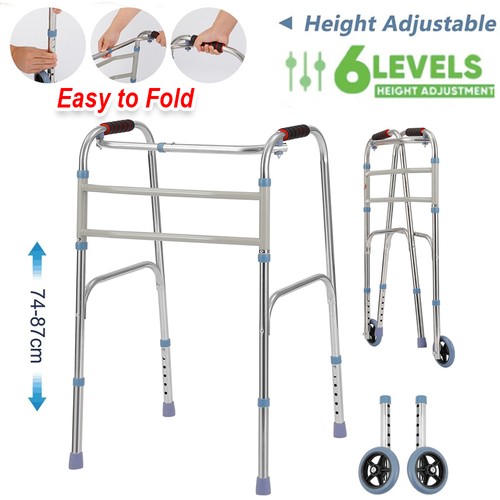 Folding walking frame - walking, with