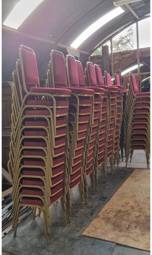 Red and gold - , chairs