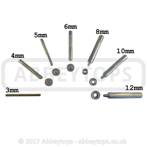 Eyelet setter tool - tool, anvil