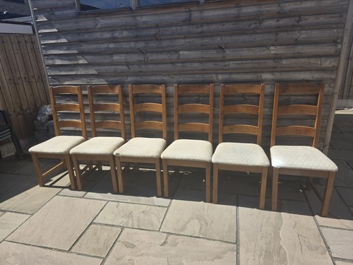 Set solid oak dining - 6,