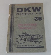 Parts Catalog DKW Reichs Type
