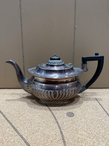 Antique silver plated teapot - antique,
