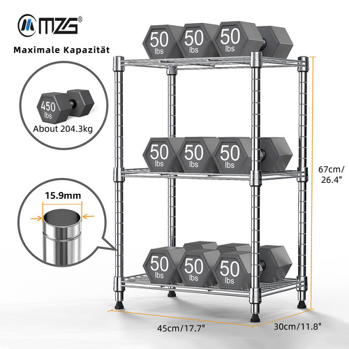 Mzg 450 lbs - mzg, 3-tier