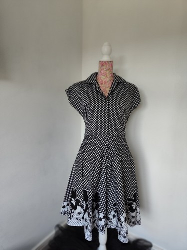 Polka dot swing dress m - swing,