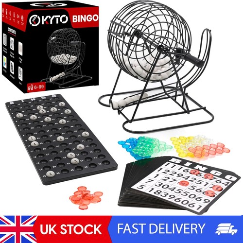 Bingo game black - drum, 18