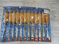 Central Forge Wood Carving Chisel Set 12 Piece with Carrying Case Pouch