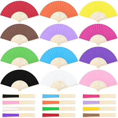 Hand held fan paper folding - held,
