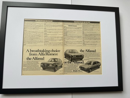 Framed 1978 alfa romeo alfasud - alfa,