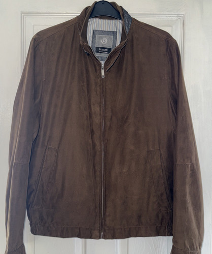 Men brown bugatti coat - bugatti,
