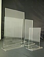 Menu Stand Holder Display Acrylic Perspex® A3 A4 A5 A6 DL Table Counter Plastic