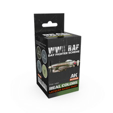 AK Interactive Real Colors WWII RAF Day Fighter Scheme Set (Set of 4)