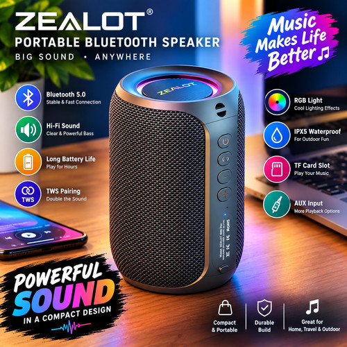 Zealot s32 bluetooth speaker - s32,