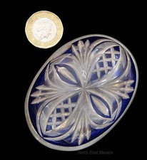 Vintage Pewter and Cobalt Blue