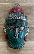 Buddha Mask - Cast Silver