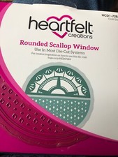 Heartfelt Creations Rounded Scallop Window Die Set - HCD1-7284 - 5 Dies - New