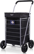Hoppa Lightweight 4-Wheel Premium 2024 Model Folding Shopping Trolley