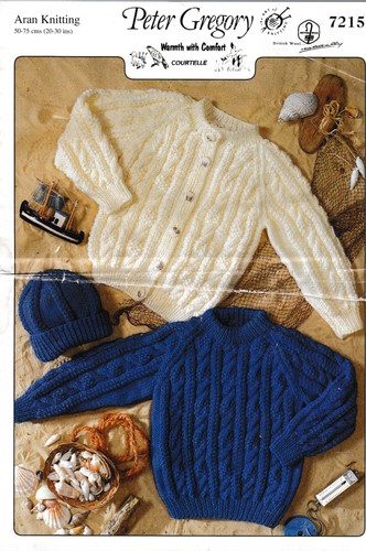 Knitting pattern child aran - pattern, child's