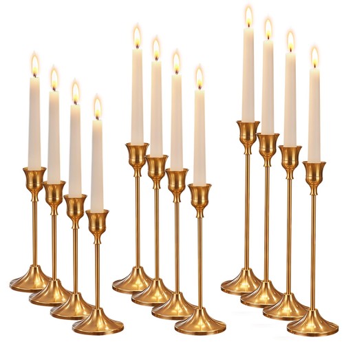 Brass taper candle - taper, 4