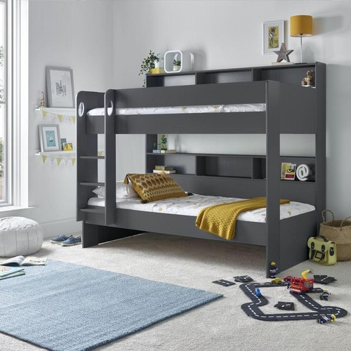 Kids childs single grey wood - single,