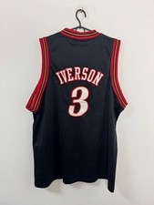 AUTHENTIC VINTAGE PHILADELPHIA 76ERS NBA BASKETBALL JERSEY #3 IVERSON CHAMPION