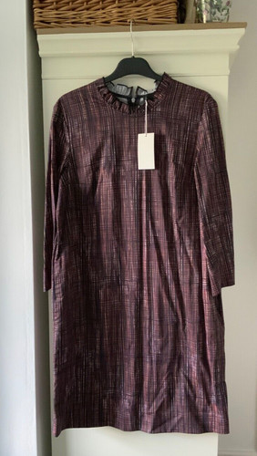 Cos burgundy checked cotton - cos,