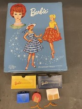 Vintage 1964 Mattel Barbie Case Trunk Wardrobe Accessory Drawers Country Fair