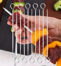 10 Metal BBQ Skewers Kebab