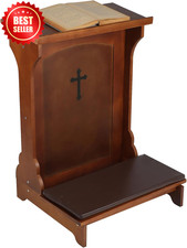 Solid Wood Prayer Bench Stool