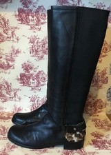 Stuart Weitzman Black Leather