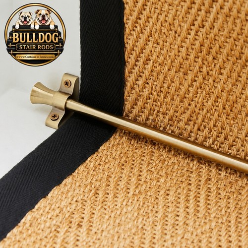 Bulldog antique brass stair - bulldog,