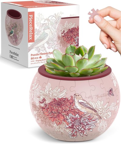 Piecerelax puzzle planter - piecerelax, 3d