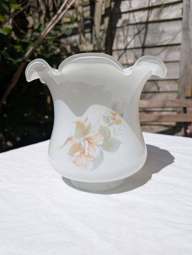 Vintage opal glass oil - vintage,