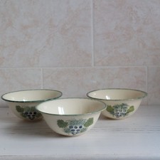 Poole Pottery Grape Bowl X3