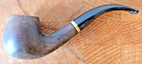 Vintage briar pipe curved - pipe,