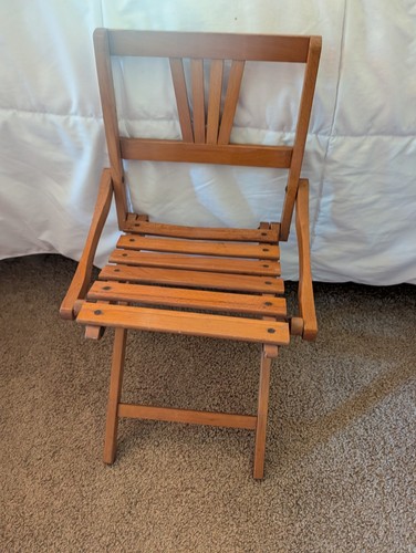 Vtg slotted wooden - slotted, doll